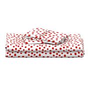 christmas dots red and white dots painted dots dot xmas holiday simple holiday red dot design