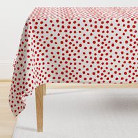 christmas dots red and white dots painted dots dot xmas holiday simple holiday red dot design