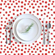 christmas dots red and white dots painted dots dot xmas holiday simple holiday red dot design