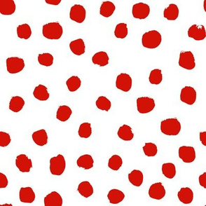 christmas dots red and white dots painted dots dot xmas holiday simple holiday red dot design