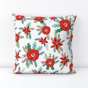 florals christmas floral poinsettia christmas flowers christmas holiday floral