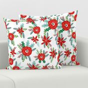 florals christmas floral poinsettia christmas flowers christmas holiday floral