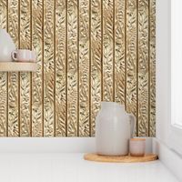 Floral Wood Carving Stripe