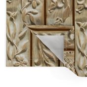 Floral Wood Carving Stripe