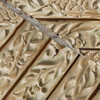 Floral Wood Carving Stripe