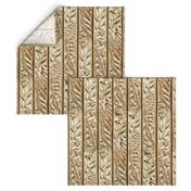 Floral Wood Carving Stripe