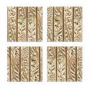 Floral Wood Carving Stripe