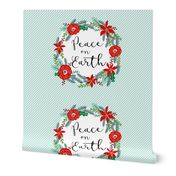 peace on earth christmas fabric - fits one yard minky