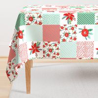 christmas cheater quilt fabric wholecloth quilt top christmas top holiday xmas fabric