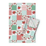 christmas cheater quilt crib blanket crib sheet baby christmas first christmas patchwork christmas patchwork design wholecloth quilt top