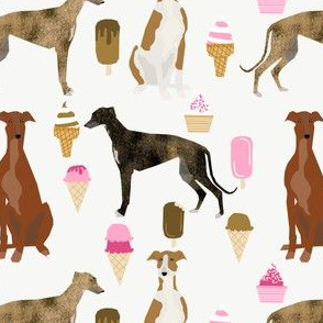 cute greyhounds ice cream fabric cute greyhound design fabric cute greyhound fabric ice cream food cutes fabric