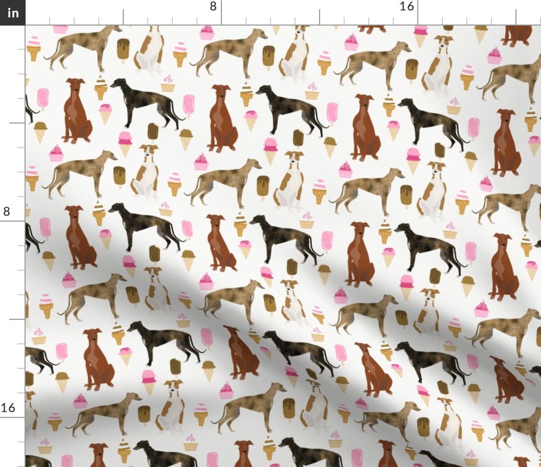 cute greyhounds ice cream fabric cute greyhound design fabric cute greyhound fabric ice cream food cutes fabric