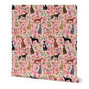 greyhound florals fabric cute brindle fabrics cute dog fabric best dogs vintage florals fabric cute dogs