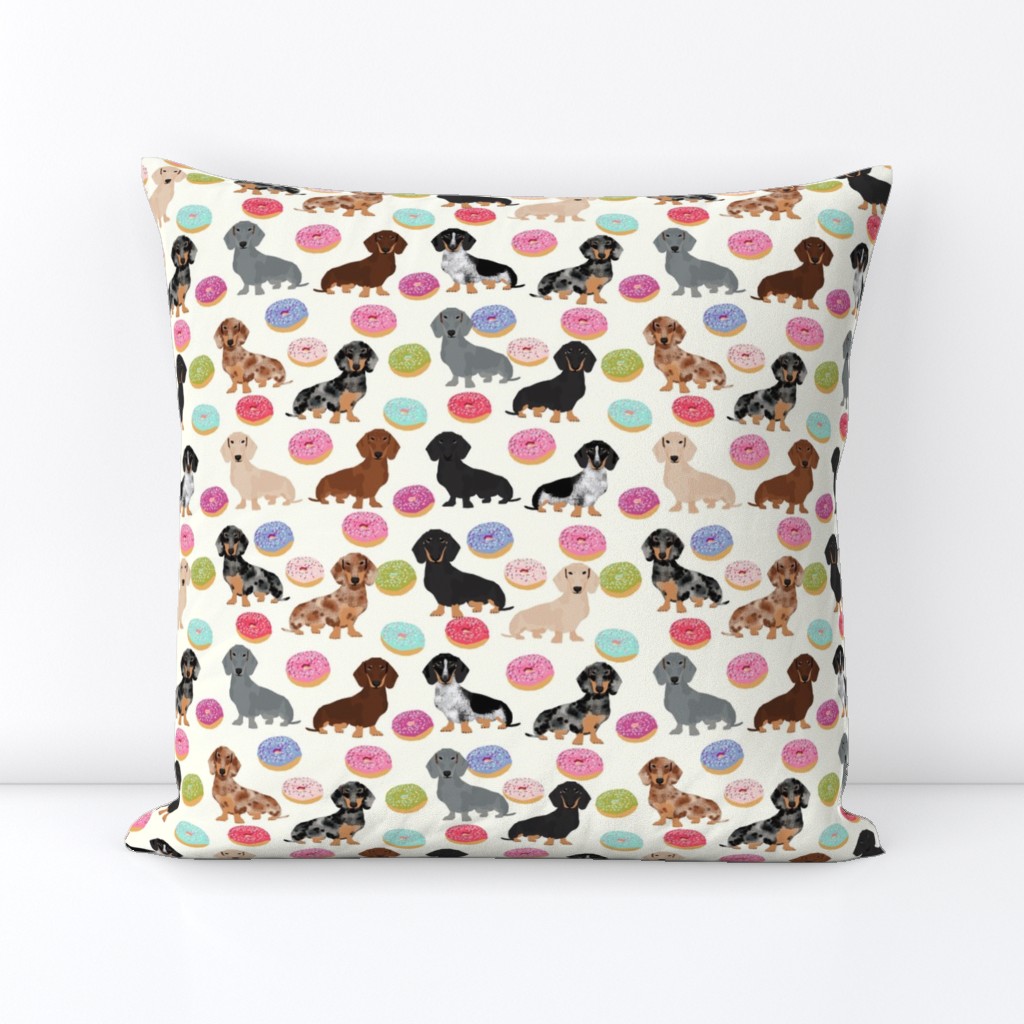 doxie dachshunds donuts cute dog fabric best dog fabric donuts dachshunds fabric doxie