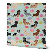doxie dachshunds dog donuts doughnuts cute dog fabric best doxies dog fabric cute doxie dogs