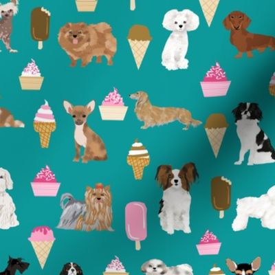 dogs ice cream cute dog fabric best dog ice cream food fabrics cute dog design