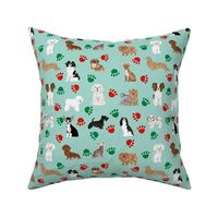 christmas paws dog fabric cute dogs dog fabric best dog fabric