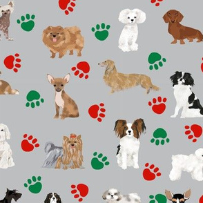 christmas paws dog fabric cute dog design best dogs fabric cute christmas dog fabric