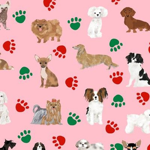 christmas dogs fabric cute dog paw fabric christmas dog paws cute dogs