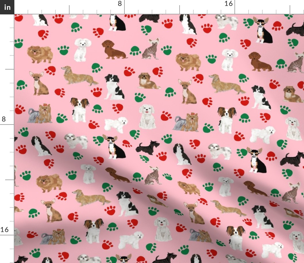 christmas dogs fabric cute dog paw fabric christmas dog paws cute dogs