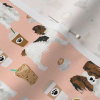 papillon dog coffee fabrics cute dog cafe latte fabrics dog fabric best blush coffee papillon dog fabrics