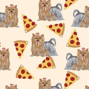 pizza fabric yorkie yorkshire terriers cute pizzas fabric cute dogs best fabric cute dogs fabric