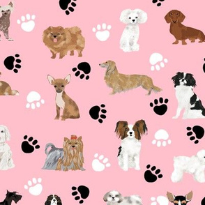 dogs fabric cute dog breed black and white dog breed fabric cute dogs fabric pink dogs dog breed fabric
