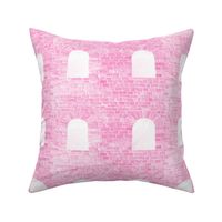 Castle Walls ~ Bubblegum Pink and White