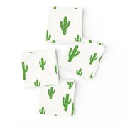 Cactus Green - Light Cream Background