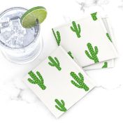 Cactus Green - Light Cream Background