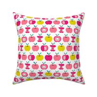 Back to school apples pink