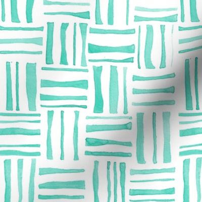 Mint Woven Watercolor