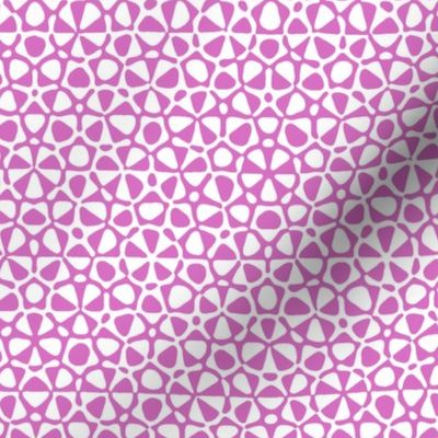 Star quasicrystal in pink and white