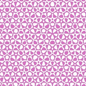 Star quasicrystal in pink and white