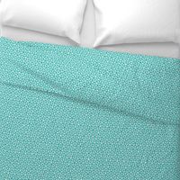 starfish quasicrystal in teal and white