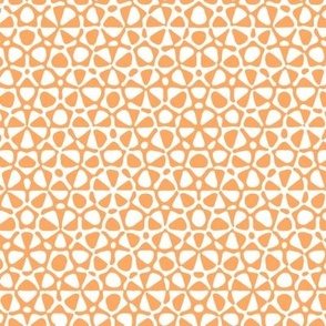 starfish quasicrystal in faded orange and white