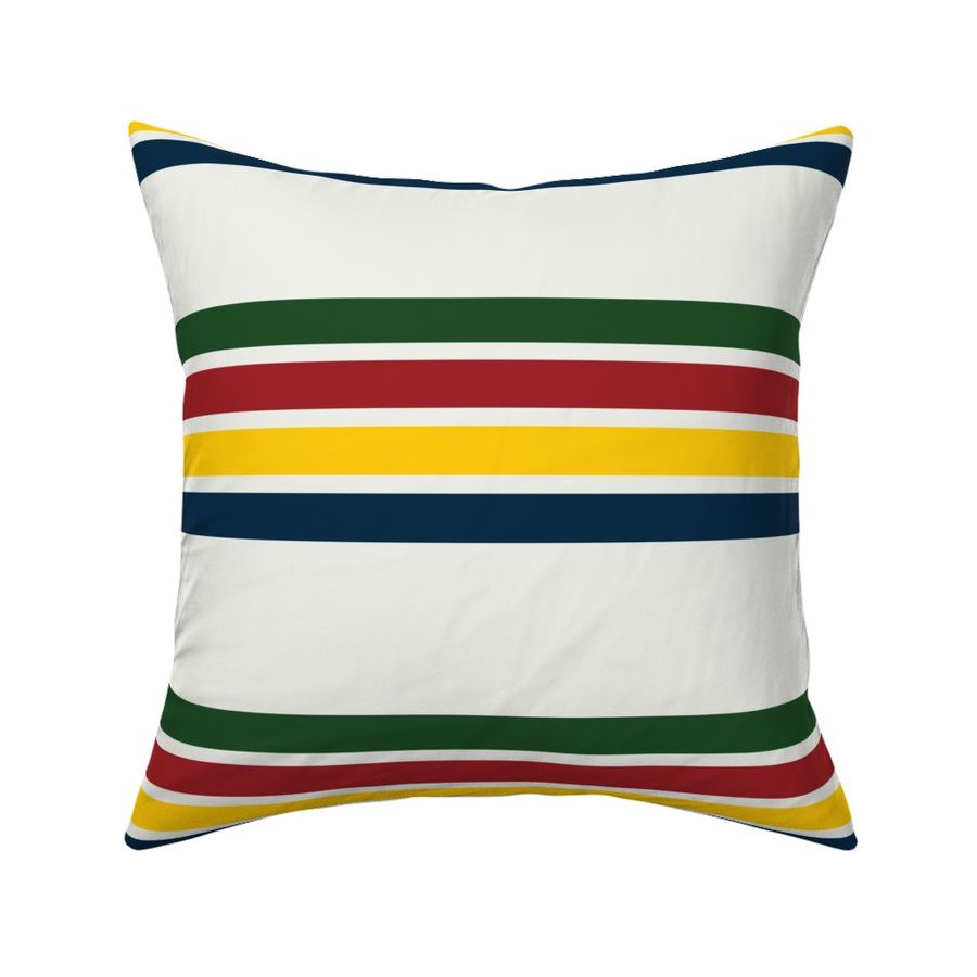 Classic Camping Stripes in Primary Fabric | Spoonflower