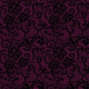 Purple Lace Fabric, Wallpaper and Home Decor | Spoonflower
