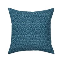 starry quasicrystal in navy and teal
