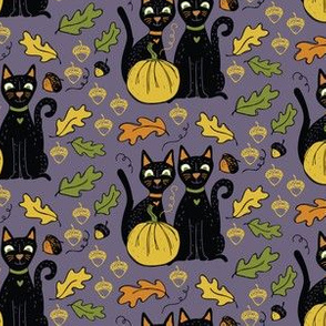 Black Cats and Yellow Pumpkins