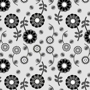 Flowers Black & White