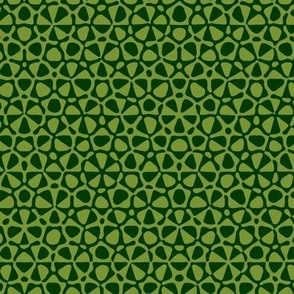 star quasicrystal in forest and moss green