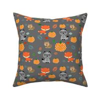 Woodland friends & pumpkins