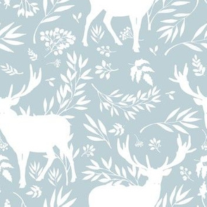 Deer Silhouette in Lilac