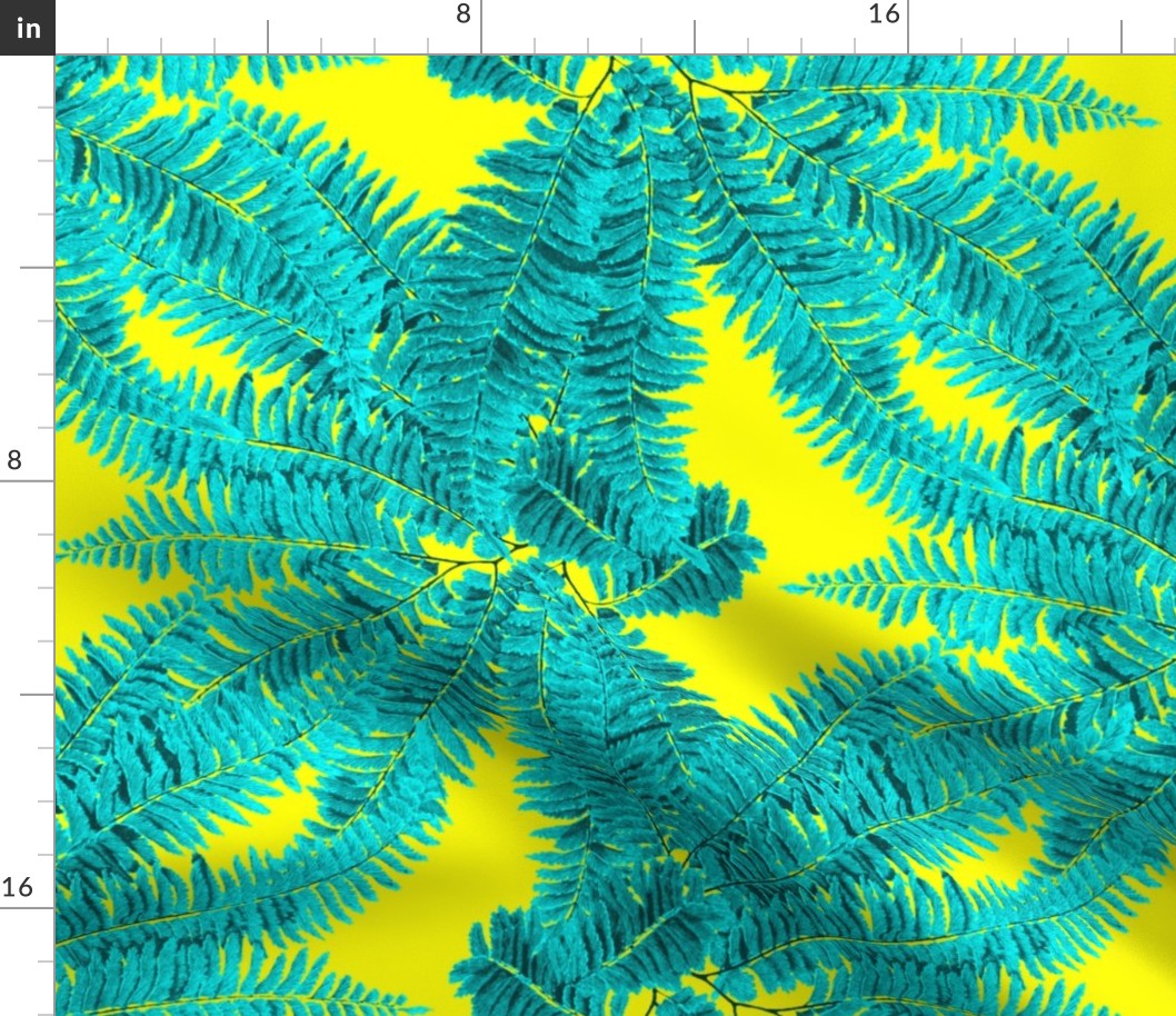 Tropical Fern ~ Turquoise on La!