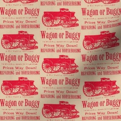 First Class Wagon or Buggy 1890's advertisement