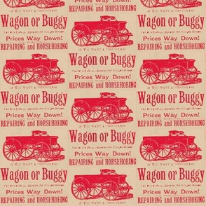 First Class Wagon or Buggy 1890's advertisement