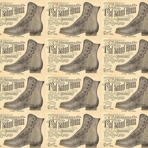 Red School House shoes 1880's ad