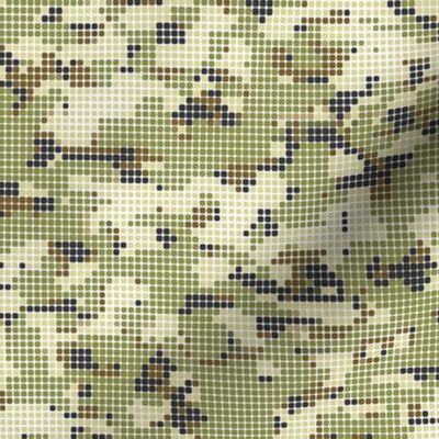  Dots Dotted Pixel Fall Woodland Camo Camouflage