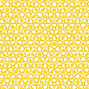 star quasicrystal in yellow, gold and white